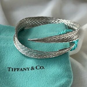 Tiffany & Co. Sterling Silver Woven Leaf Bracelet